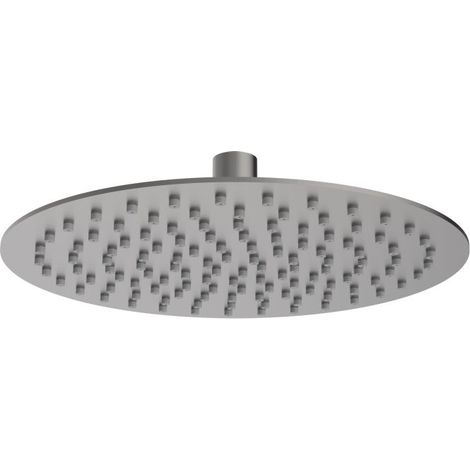 TEOREMA RUBINETTERIA Soffione Doccia Tondo Slim 250Mm Brushed Nikel