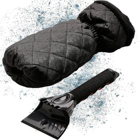 grattoir Glace Voiture Avec Gant - Monstre De Glace Gratte Glace Voiture Professionnel Rencontre Le Meilleur Grattoir Pare Brise Voiture Gant - Ef (1/5)
