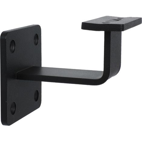 Soporte para barandilla de escalera negro - Cuadrado (1/2)