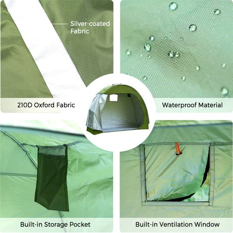 Abri de rangement extérieur pour vélos en tissu Oxford 210D imperméable (1/2)