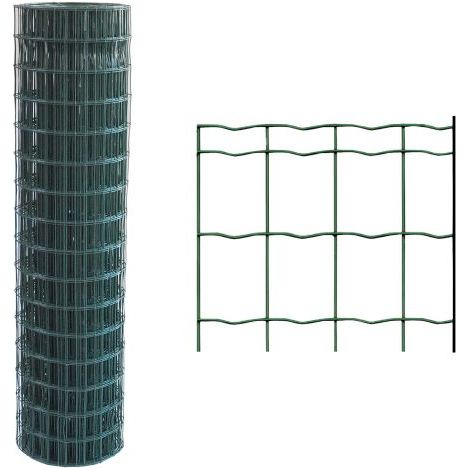 RETE ELETTROSALDATA PLASTIFICATA 76,2 x 63,5 Filo Ø mm. 1,6/2 - H. cm 200 x mt. 25