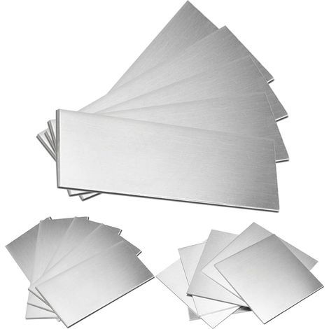 Lot de 5 plaques de soudage en acier doux de calibre 11, 5 x 15 cm, coupons de soudage d'entraînement pour soudure par bâton et brasage (1/5)