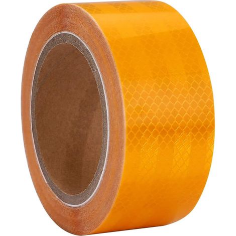 MINKUROW Bcc Nastro Riflettente Giallo 10 M X 5 Cm Nastro Riflettente Impermeabile Nastro Di Avvertimento Autoadesivo Nastro Di Sicurezza - Nastro Di Avvertimento Visibile Per Veicoli, Biciclette, All (1/5)
