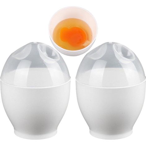 Eierpochierer, Mikrowellen-Eierkocher für hartgekochte Eier, Schnell pochierte Eier, Pochierbecher, Kleiner Eierkocher, einfach zu bedienen, Für Frühstück, Küche, Restaurant