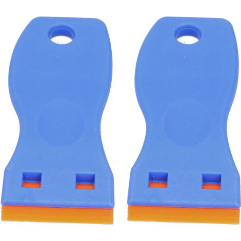 2 Pièces Grattoir en Plastique pour Nettoyage Voiture, Décapage d'Autocollants et Vitres (1/5)
