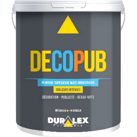 Peinture DECOPUB DURALEX spécial décors cinéma, pub, TV, spectacle et vidéoprojection 3 Litres - SIENNE NATURELLE (1/2)