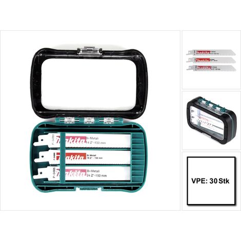 Makita Kit de hojas para sierra recíproca negras 30 piezas (1/5)