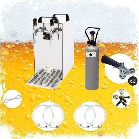 Ensemble complet Tireuse a biere - Kontakt 40 machine a biere, pompe a biere 2 lignes, 50 litres/h, professionnelle, KEG: Type G KEG 2: NC Adaptateur (1/5)