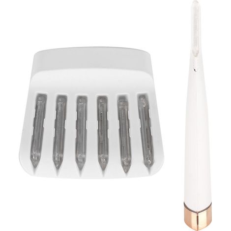 Rasoir électrique portatif à lame pour épilation corps entier, outil de beauté avec lumière LED, blanc (1/5)