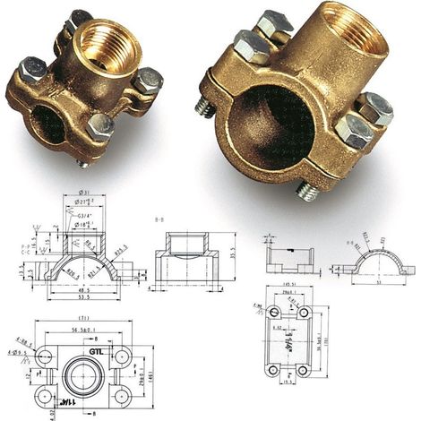 Presa acqua rapida per tubi 1"1/4 780100OL11/4