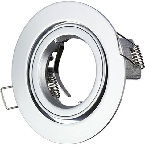 V-TAC VT-775 3647 Portafaretto LED da Incasso Orientabile Rotondo GU10 Colore Grigio