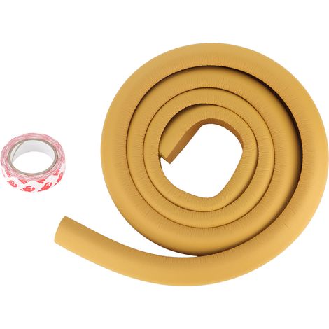 Protection de bord de meuble élastique en forme de L pour la sécurité des bébés (Bois massif) (1/5)
