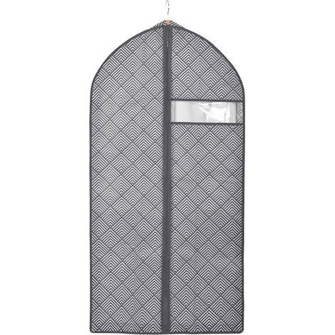 Sac à vêtements - Beige - 550 mm x 70 mm x 1100 mm - Fermeture éclair - Composant transparent (1/2)