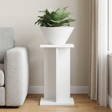 vidaXL Support de Plante Blanc 25 x 25,5 x 40,5 cm Bois d’ingénierie