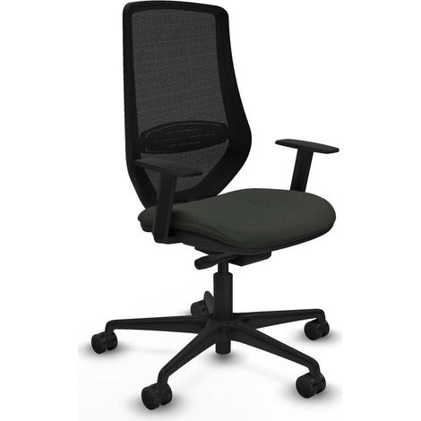 Piqueras y Crespo Mardos silla de oficina negra cómoda (1/3)