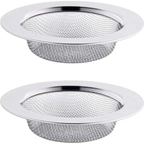 2PCS Filtre à Évier en Acier Inoxydable, Filtre de Vidange de 11,5 cm, Crépine d'évier, Tamis d'évier, Crépine d'évier de Cuisine (1/4)