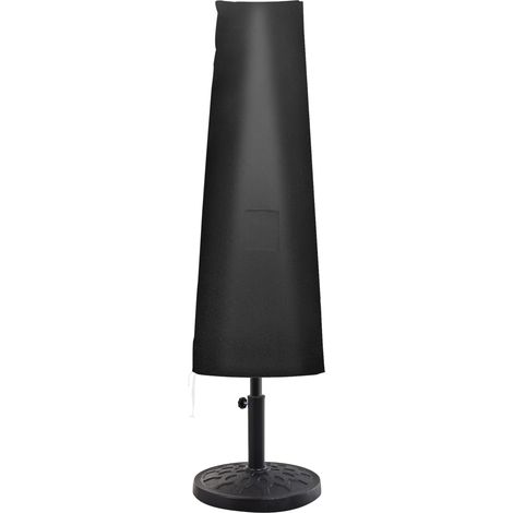Black Garden Parasol Cover for 3 m Cantilever Parasol, 300D Oxford (1/5)
