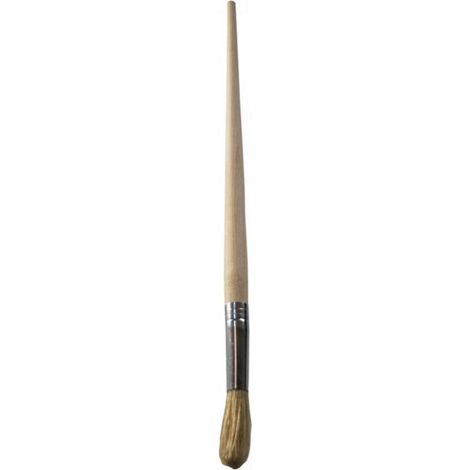 FPLUS pincel cabolata redondo 28 , Pincel fabricado en P/M, con mango de madera encerado y montado sobre virola plateada. Se puede utilizar para todo tipo de pinturas.