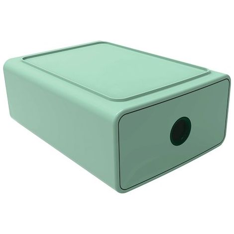 Mini module de classement Exacompta Tiny Box gamme Skandi - 1 tiroir - vert jade (1/3)