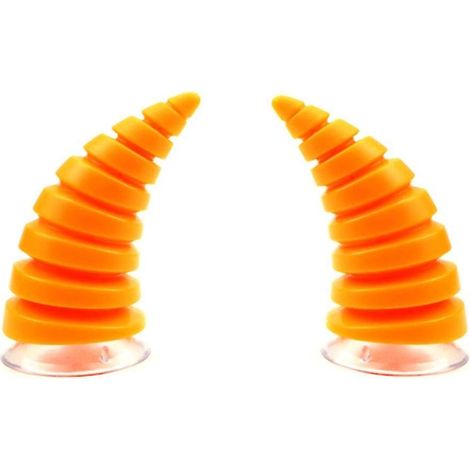 Motorradhelmhupe, dekorativer Aufkleber für E-Bike-Helm, orangefarbene Helmhupe