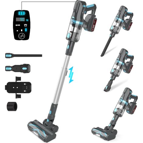 Aspirateur balai sans fil 2-en-1 UMLo V11 Moteur sans balais 300W Aspiration 30 kPa Batterie 4000mAh Filtre HEPA (1/5)