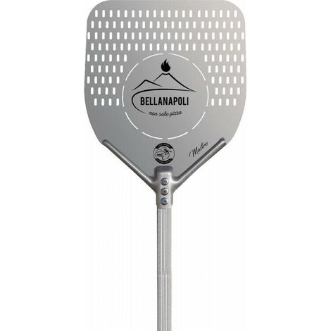 Pala alluminio 33x33 cm per pizza e pane al forno a legna Bella Napoli Mastro