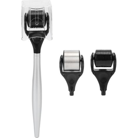 Rouleau à micro-aiguilles 3 en 1, compresse froide, resserre les pores, 2 têtes de rechange 540, rouleau de massage cutané (1/5)