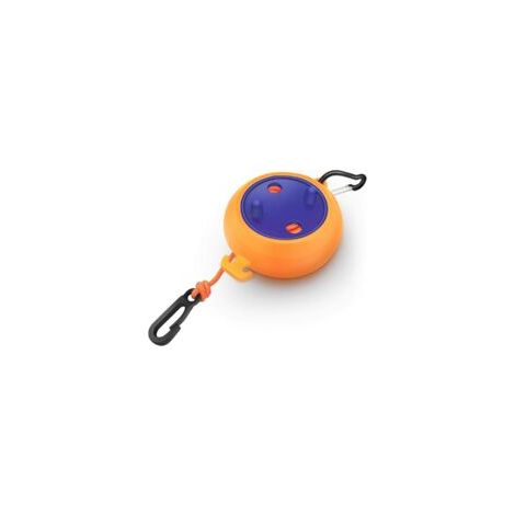 Étendoir à linge rétractable de voyage - 10 m - Portable - Pour le camping - Anti-emmêlement - Pour les voyages, les vacances, l'extérieur et l'intérieur (Orange) (1/5)