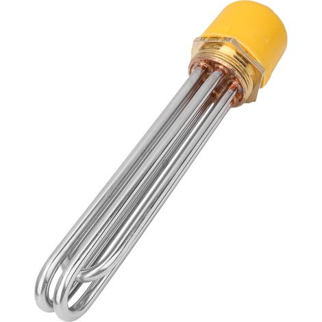 Tube chauffant électrique antidéflagrant en acier inoxydable, tête en laiton, haute performance pour réservoirs d'eau, DN40, tête en laiton, tube 201, 9 kW (1/5)