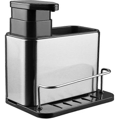 Küchenseifenspender mit 3-in-1-Schwammhalter und Abtropfschale für die Spüle. (1/5)