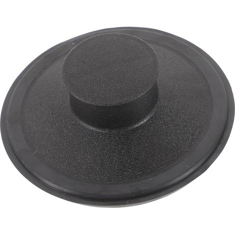 Bouchon d'évier, plastique, noir, pour broyeur de déchets (1/5)