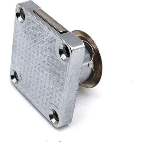 Lot de 4 serrures de placard et tiroir avec 2 clés, cylindre de serrure de meuble, serrure à came en alliage de zinc pour porte, armoire, tiroir, boîte aux lettres (22 mm) (1/3)