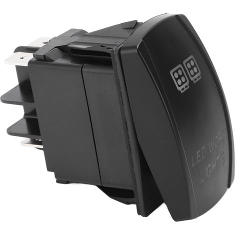 Interrupteur à bascule TS-35 à 5 broches avec voyant LED, pour voiture, bateau, yacht (1/5)