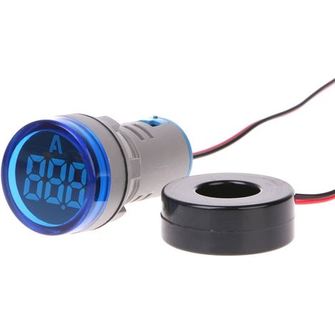 AC 220 V 22 mm Digital Amperemeter 0–100 A Stromanzeige blau