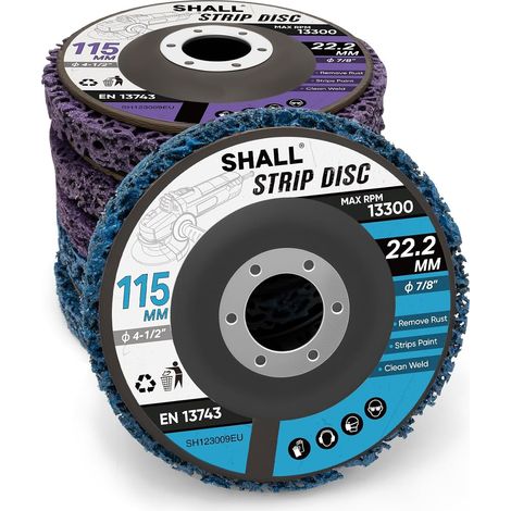 Lot de 6 Disques Abrasifs 115mm pour Meuleuse d'Angle,Élimine Peinture (1/5)