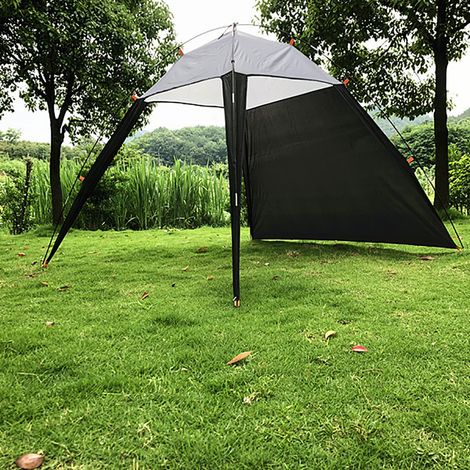 Abri de plage portable léger, tente pare-soleil pour plage, pêche et camping, avec auvent anti-UV, modèle abri solaire pliable.