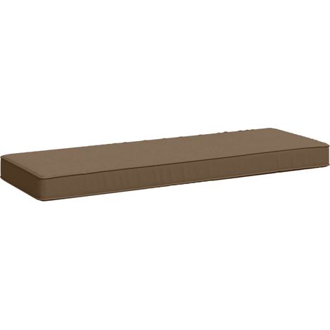 1-Piece Bench Cushion VUGHT 100% Polyester Taupe 60 x 30 x 5 cm vidaXL