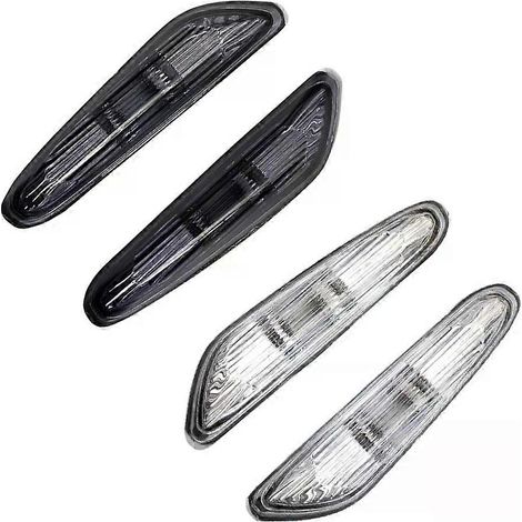 Lot de 2 feux de position latéraux avec clignotants pour BMW Série 3 E46 (2000-2005), Série 5 E60 E61 (2003-2010) et X3 E83 (2004-2010) (1/5)