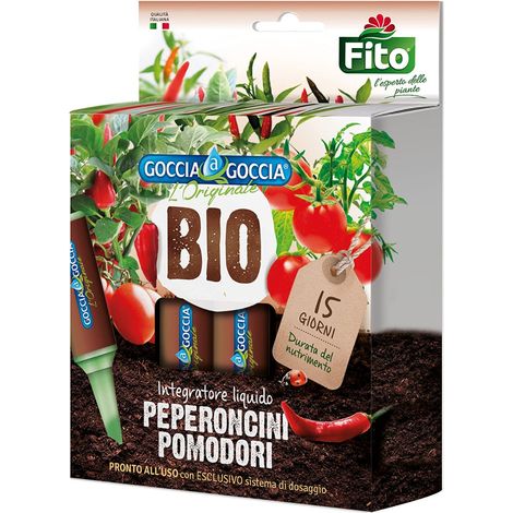 Fito Goccia a Goccia Integratore Liquido Peperoncini e Pomodori - Confezione 5 Pezzi -