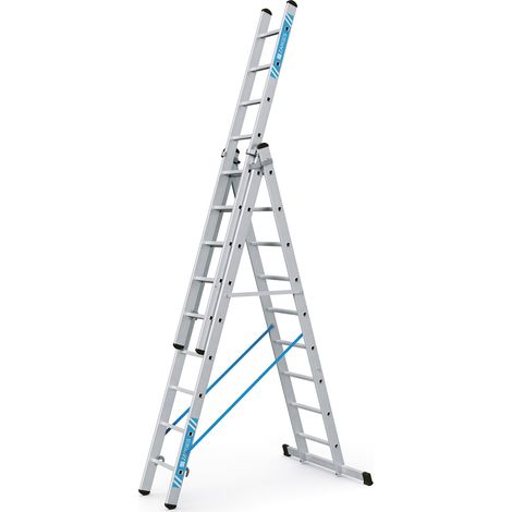ZARGES Mehrzweckleiter Skymaster X, LM, 3 x 9 Sprossen (1/5)