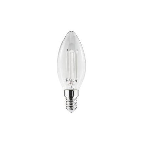 10 x LAMPADINA LED OLIVA WHITE STICK  4,5W E14 470LM 4000K