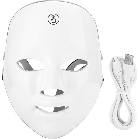 Masque LED Thérapie Lumière Visage Anti-Acne Rechargeable USB Photon (1/5)