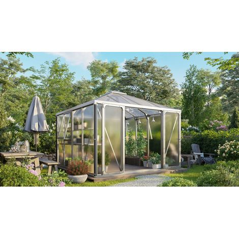 Vitavia Gewächshaus "Kingston" inkl. Ready2Grow Zubehör-Set, aluminium eloxiert, 10,2 m², 10 mm HKP (1/4)