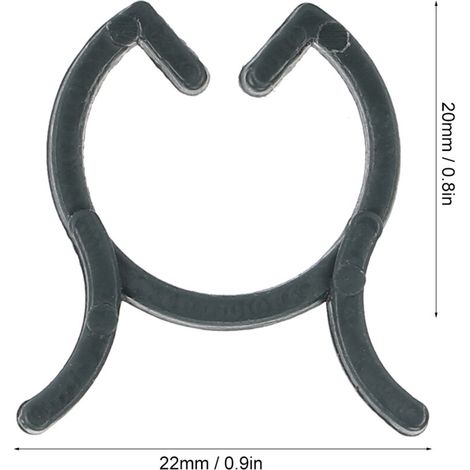 Pflanzenclips [200 Stück, PP, 20 mm] – Robuste Clips zur Stützung von Stängeln und Blüten