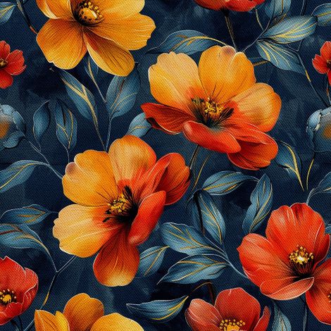 Tela decorativa para exteriores Oxford - Motivo floral I DX5440 (1/5)