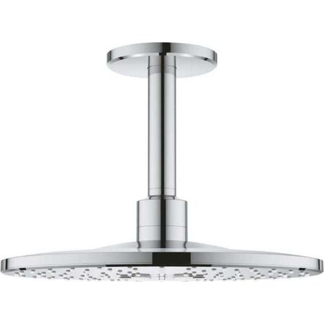 Set de douche GROHE 26477000 - tête RAINSHOWER SMARTACTIVE 310  + bras 14,2 cm + douchette 2 jets