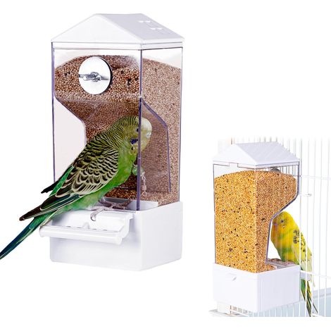 Mangeoire oiseautransparente automatique, grande capacité, pour perruches/canaris, 1 pièce (1/4)