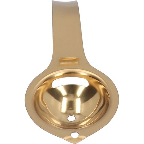 Eiertrenner aus Edelstahl mit Sieb und langem Griff, goldener Eierfilter für die Küche (1/5)