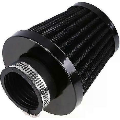 Black Motorcycle Enigne Inlet Air Filter Iron Cleaner Adjustable Universal Fit 38mm 39mm 40mm Inlet( ) (1/5)