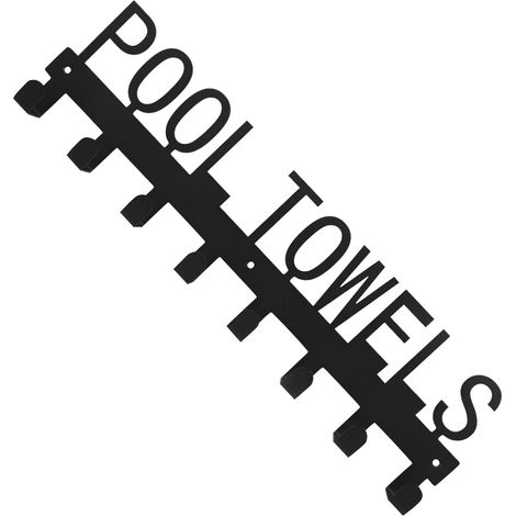 Crochet porte-serviettes de piscine, d'extérieur sans clous pour serviettes salle bain, (1/5)